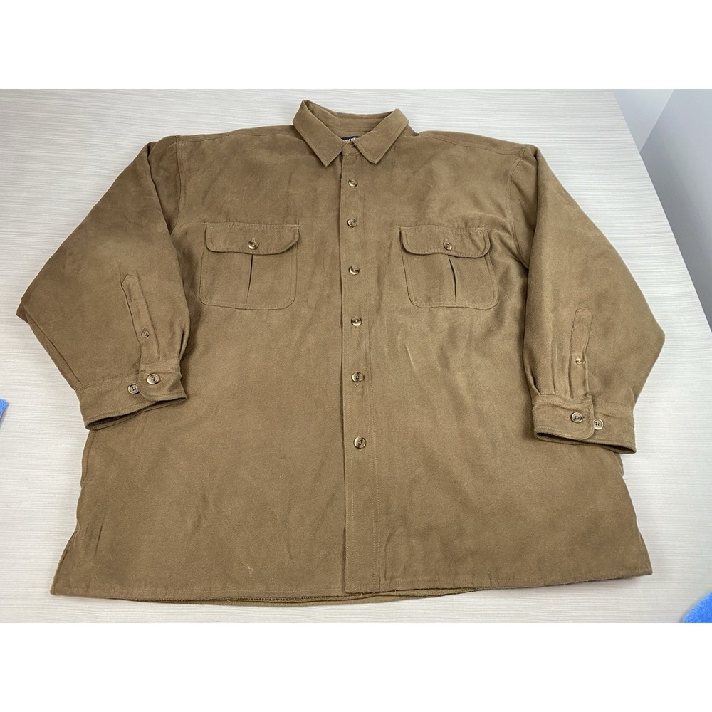 Wolverine Shacket Jacket Barn Coat XXL Brown‎ Fleece Lined Chore Work Button up